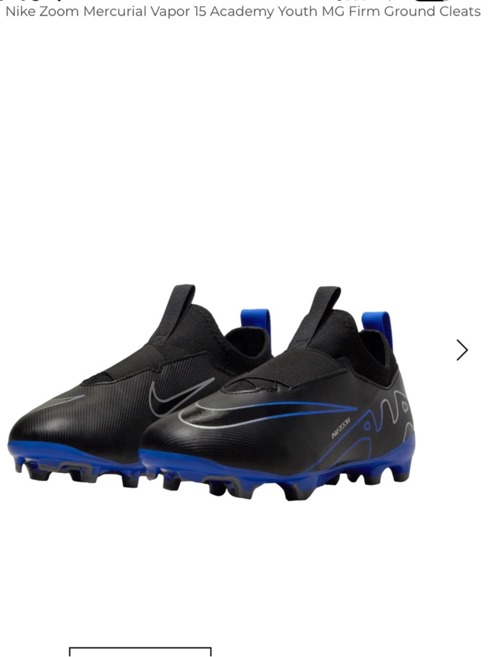 Nike Zoom Mercurial Vapor 15 Youth Cleats - Size 5